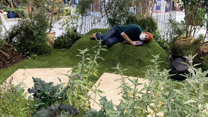 10-Dans le jardin « À table » d’Hélène Pépin. ©F.Arnould